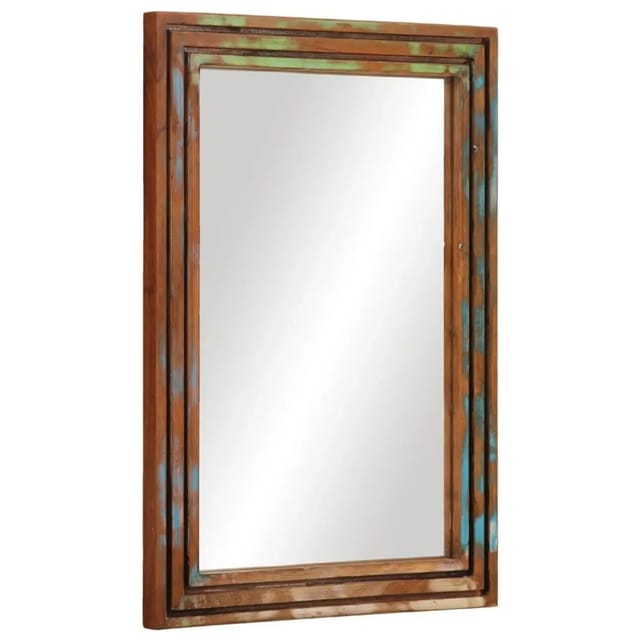 vidaXL Badspiegel 50x70 cm Massivholz Akazie und Glas 377593