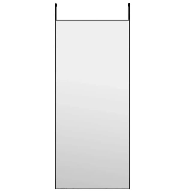 vidaXL Türspiegel Schwarz 40x100 cm Glas und Aluminium 327408