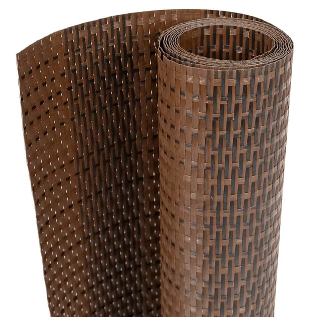 vidaXL Balkon-Sichtschutz Braun und Schwarz 1000x80 cm Poly Rattan 156262