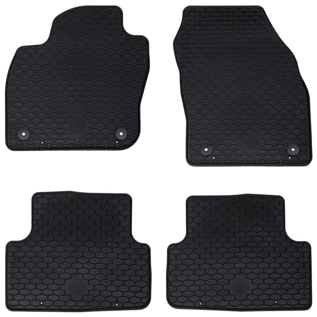 vidaXL Autofußmatte 4-Tlg Schwarz Geeignet für VW T-CROSS 2019- Gummi 42029077