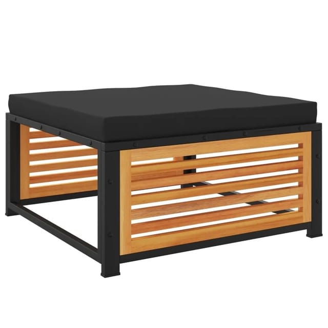 vidaXL Gartenhocker mit Kissen 68x68x30 cm Massivholz Akazie 367640