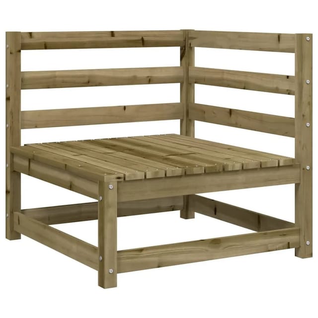 vidaXL Garten-Ecksofa 70x70x67 cm Kiefernholz Imprägniert 837906