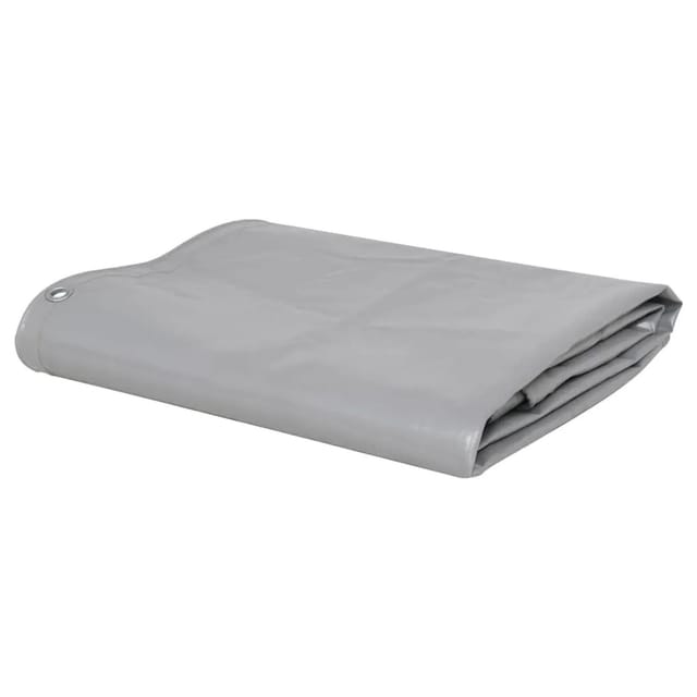 vidaXL Abdeckplane 650 g/m² 3x3 m Grau 43809