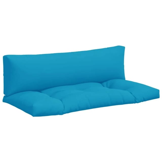 vidaXL Palettenkissen 2-Tlg Hellblau Stoff 360926