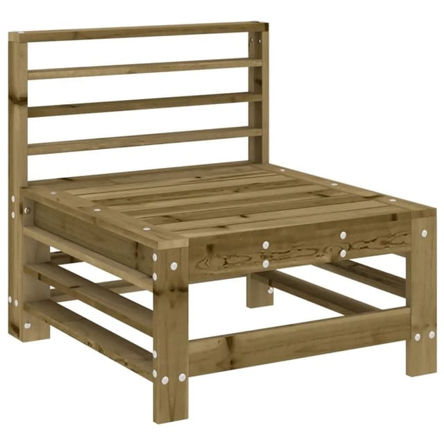 vidaXL Garten-Mittelsofa Kiefernholz Imprägniert 825617