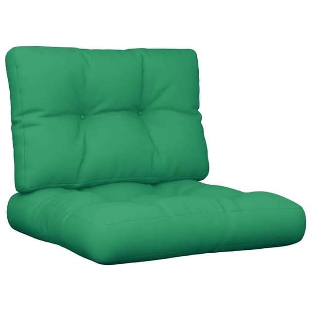 vidaXL Palettenkissen 2-Tlg Grün Stoff 360650