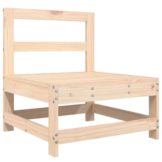 vidaXL Garten-Mittelsofa Massivholz Kiefer 825478