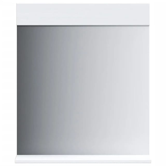vidaXL Badspiegel mit Ablage BERG Weiß 60x12x70 cm Massivholz 358558