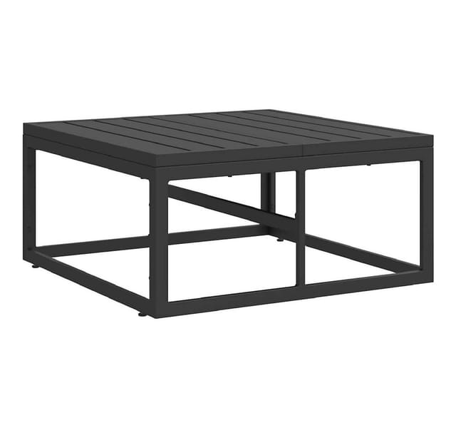 vidaXL Gartenmöbel Schwarz 70 x 70 x 32 cm Metall 42008028
