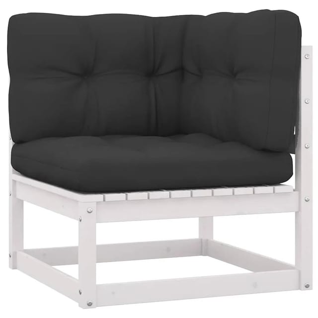 vidaXL Garten-Ecksofa mit Kissen Massivholz Kiefer 805716