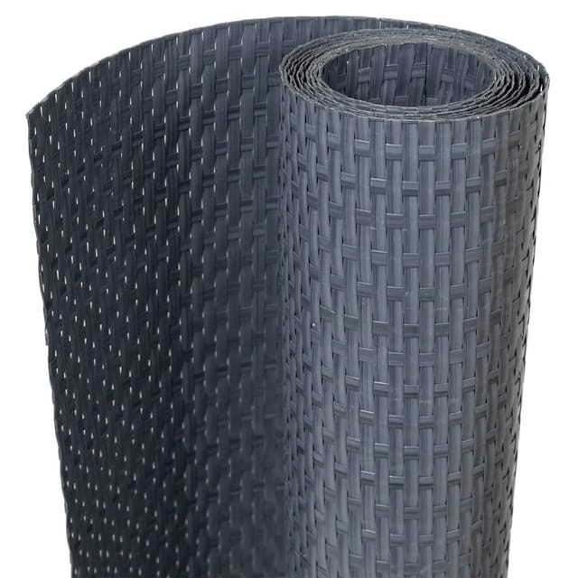 vidaXL Balkon-Sichtschutz Anthrazit 500x90 cm Poly Rattan 156242