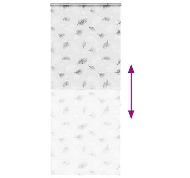 vidaXL Duschrollo mit Kassette 110x240 cm Stoffbreite 106 cm 4014980