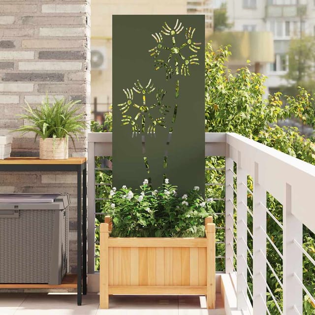 vidaXL Garten Sichtschutz-Leinwand Olivgrün 50 x 140 cm 876283