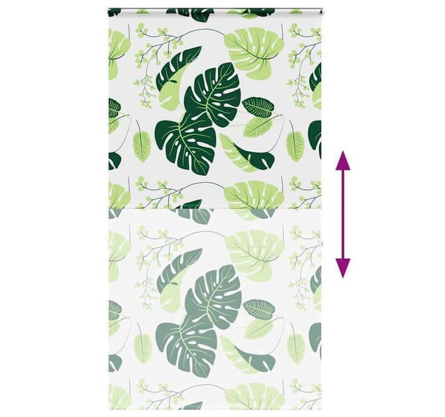 vidaXL Duschrollo mit Kassette 120x240 cm Stoffbreite 116 cm 4014970
