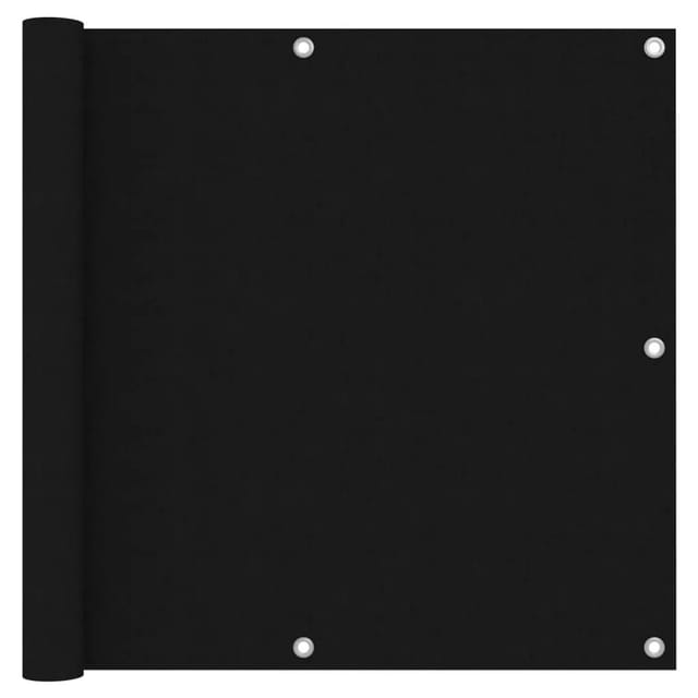 vidaXL Balkon-Sichtschutz Schwarz 90x500 cm Oxford-Gewebe 135062