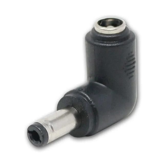 world-trading-net DC Eck-Adapter 25mm Stecker zu 25mm Buchse 90°