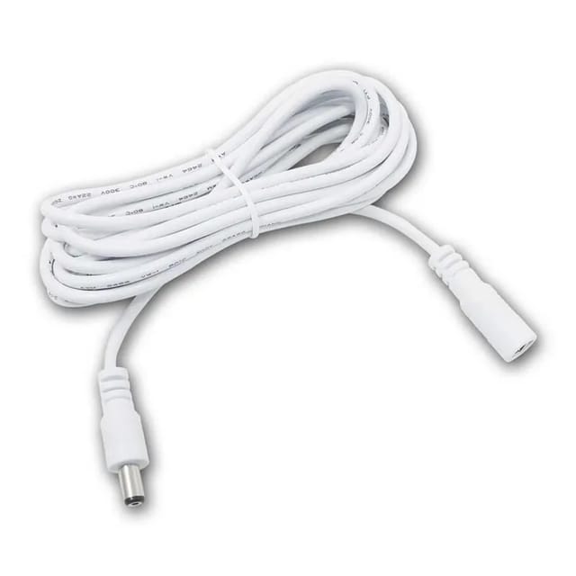 world-trading-net DC-Verlängerungskabel 3m Weiß 21mm Pin