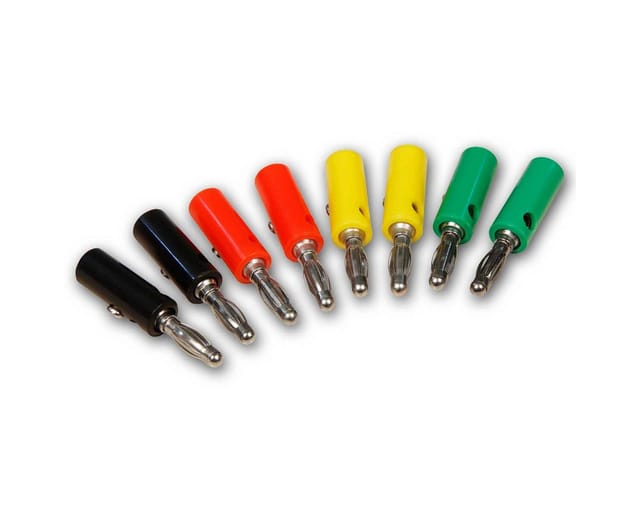 McPower Bananenstecker-Set 4mm 4 Farben 8-teilig