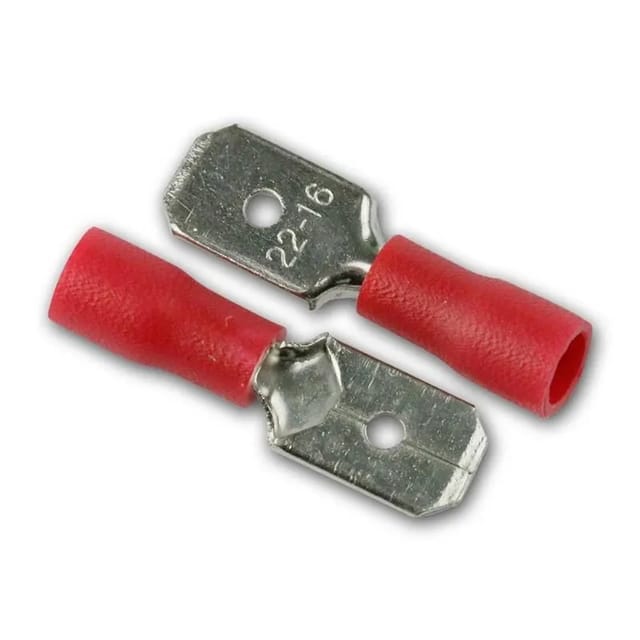 BLANKO Flachstecker 08-635mm 50 Stk Rot in Plastikbox