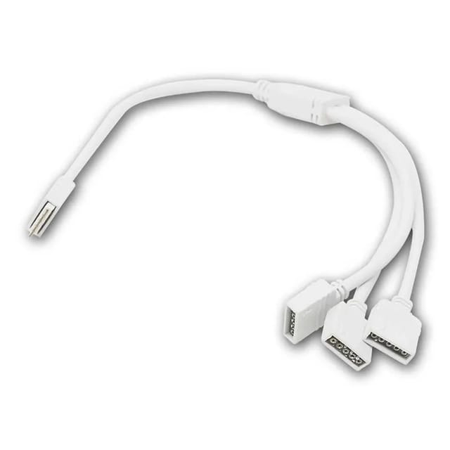 world-trading-net RGBW Verteiler 3-fach 5-Pin Weiß