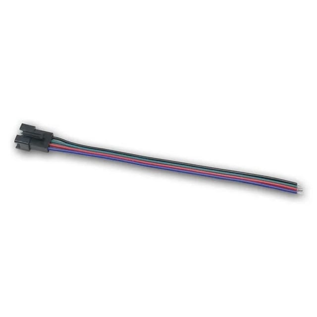 world-trading-net 5er Pack AMP-Buchse Schwarz 4-polig 15cm RGB