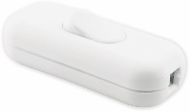 EGB Schnurschalter Wipp-Zwischenschalter Weiß 2A 230V