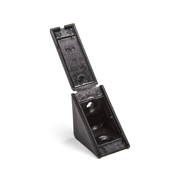 SOTECH 100 Stück Korpusverbinder 27 x 27 x 20 mm mit Klappdeckel Schwarz