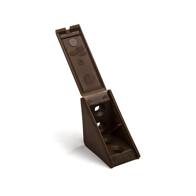 SOTECH 100 Stück Korpusverbinder 31 x 31 x 20 mm mit Klappdeckel Hellbraun