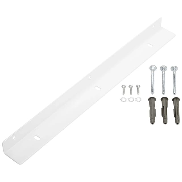 SOTECH Auflagewinkel für Arbeitsplatten 400 mm Weiß inkl. Montagematerial