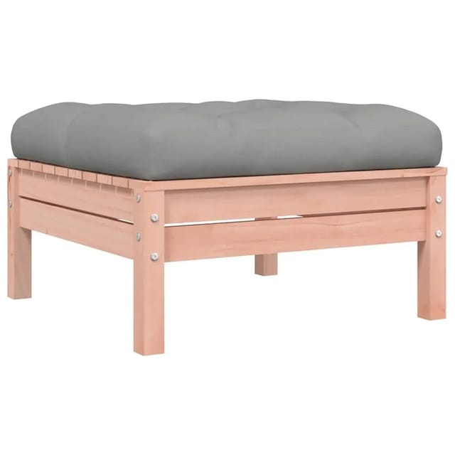 vidaXL Gartenhocker mit Kissen Massivholz Douglasie 838167