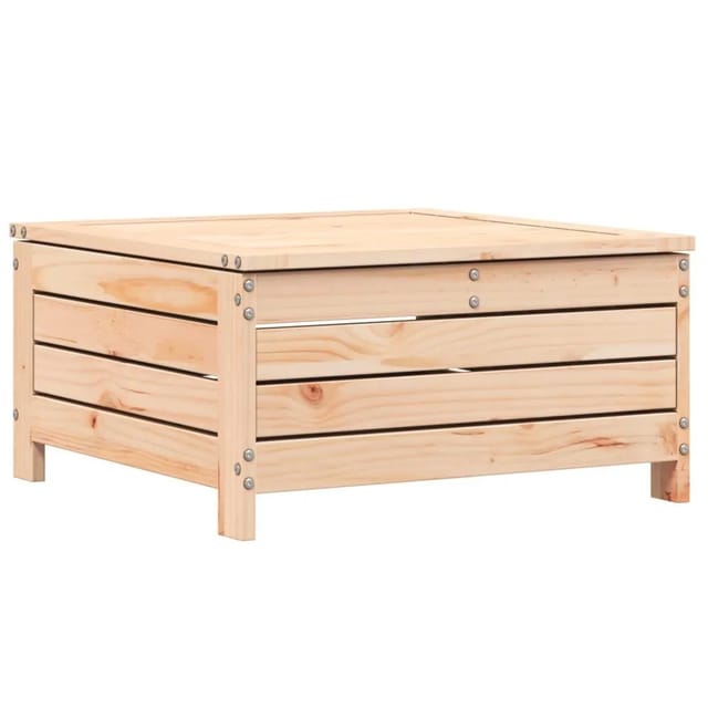 vidaXL Gartenhocker mit Kissen Massivholz Kiefer 844926