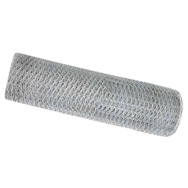 vidaXL Hexagonzaun Silber 0,5 x 50 m Verzinkter Stahl 42005706