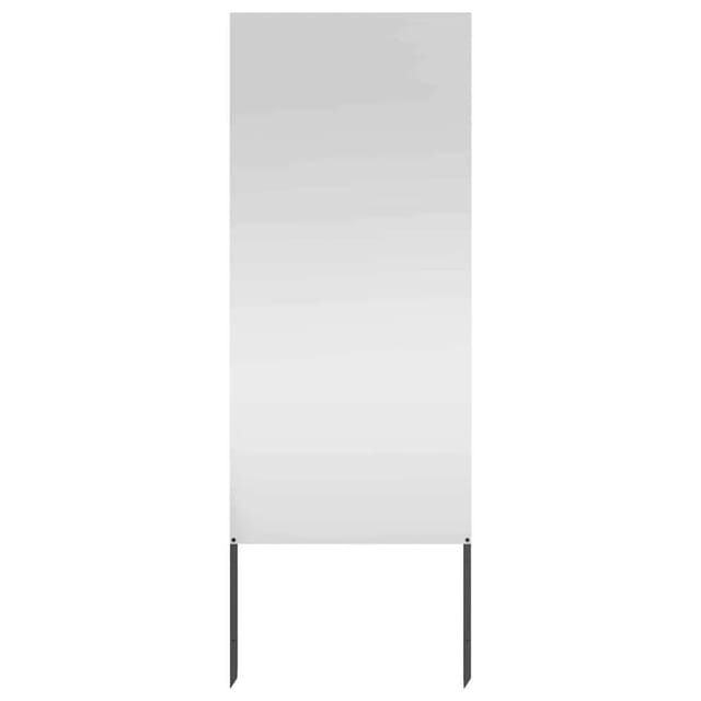 vidaXL Garten Sichtschutz-Leinwand Silber 50 x 140 cm Verzinkter Stahl 876292