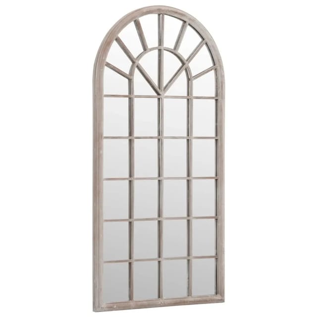 vidaXL Gartenspiegel Sandfarben 90x45 cm Eisen 318347