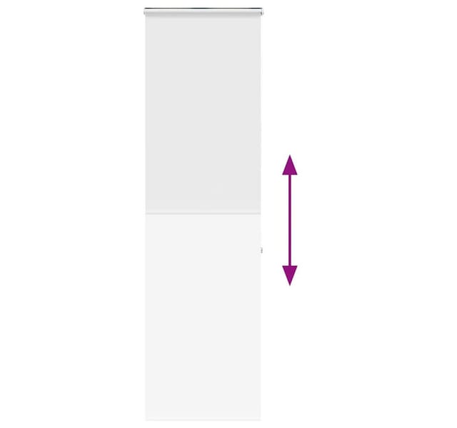 vidaXL Duschrollo mit Kassette 60x240 cm Stoffbreite 56 cm 4015052