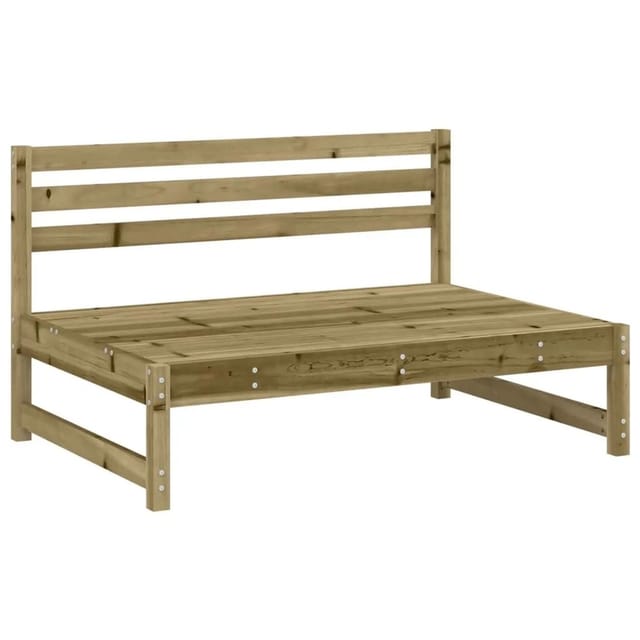 vidaXL Garten-Mittelsofa 120x80 cm Kiefernholz Imprägniert 825708