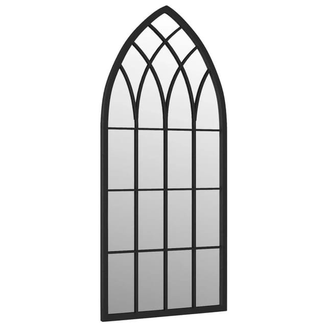 vidaXL Gartenspiegel Schwarz 70x30 cm Eisen 318344