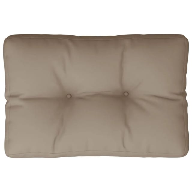 vidaXL Palettenkissen Taupe 60x40x12 cm Stoff 360565