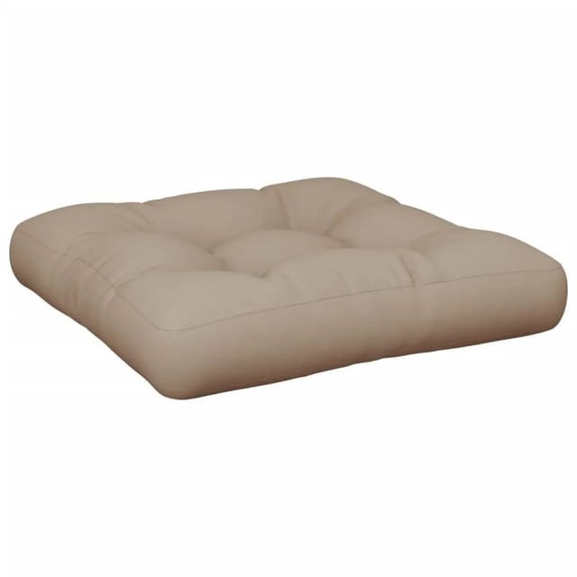 vidaXL Palettenkissen Taupe 50x50x12 cm Stoff 360433