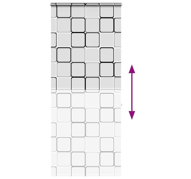 vidaXL Duschrollo mit Kassette 90x240 cm Stoffbreite 86 cm 4015044