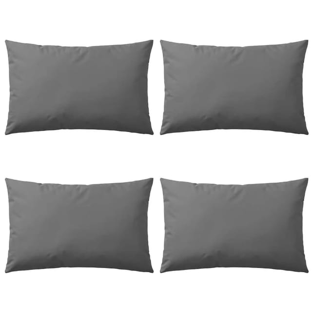 vidaXL Gartenkissen 4 Stk 60 x 40 cm Grau 132305