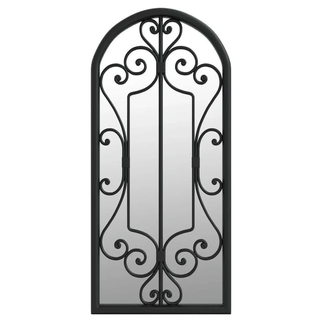 vidaXL Spiegel Schwarz 100x45 cm Eisen für den Innenbereich 3093544