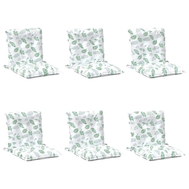 vidaXL Stuhlkissen 6 Stk Weiß 100 x 50 x 7 cm Oxford 377727