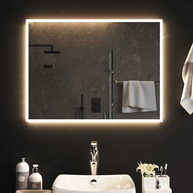 vidaXL LED-Badspiegel 80x60 cm 151768