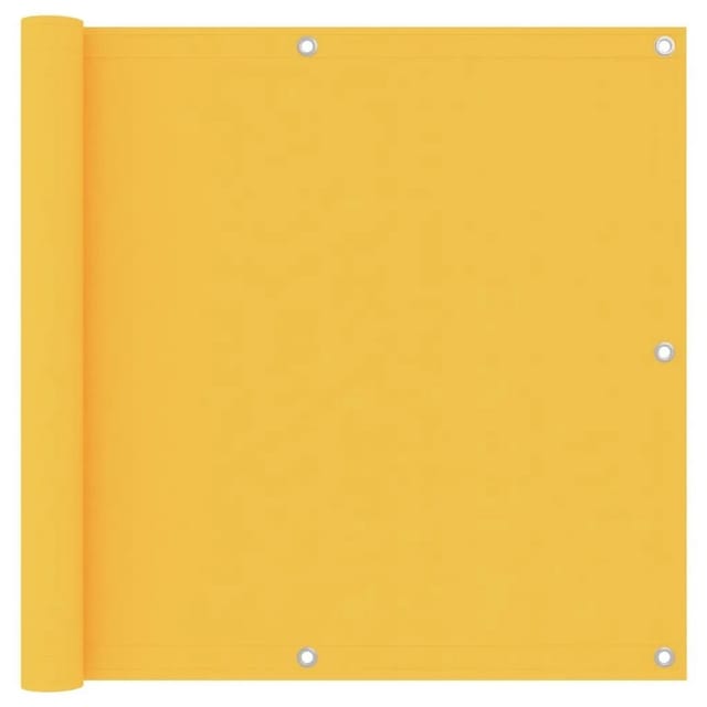 vidaXL Balkon-Sichtschutz Gelb 90x600 cm Oxford-Gewebe 135027