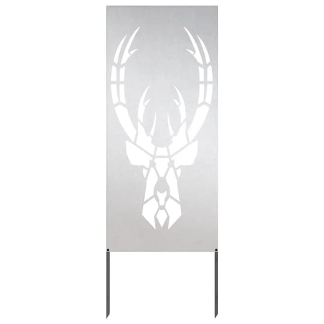 vidaXL Garten Sichtschutz-Leinwand Silber 50 x 140 cm Edelstahl 876333