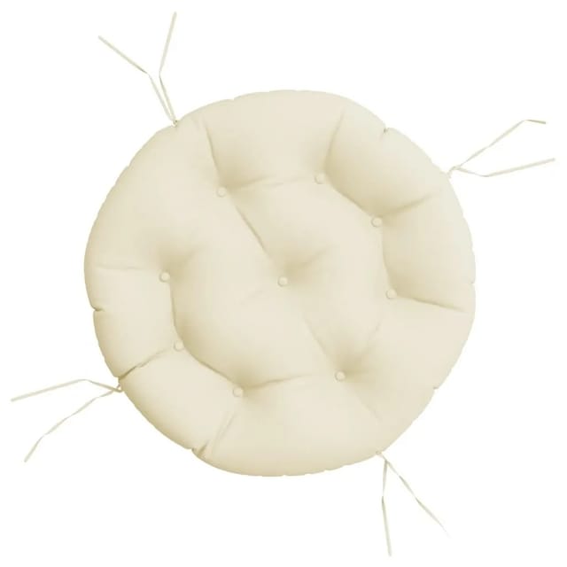 vidaXL Kissen Rund Creme Ø 60 x11 cm Oxford-Gewebe 361942