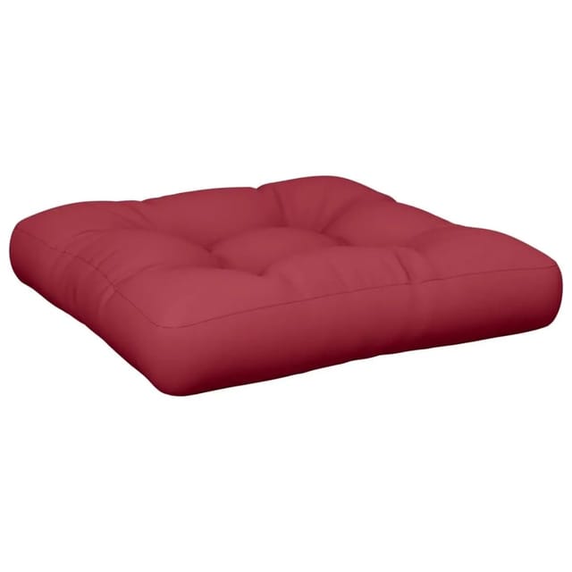 vidaXL Palettenkissen Weinrot 50x50x12 cm Stoff 360434