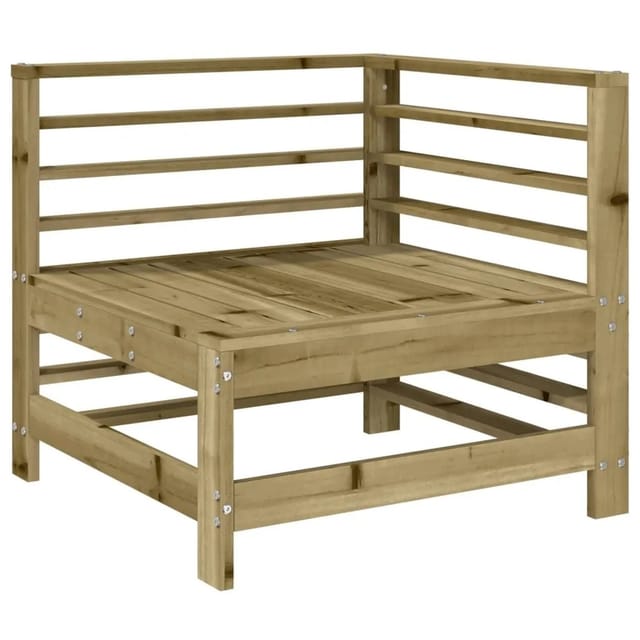vidaXL Garten-Ecksofa Imprägniertes Kiefernholz 825610