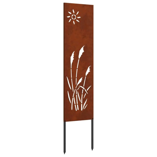 vidaXL Garten Sichtschutz-Leinwand Rostig 32 x 140 cm Wetterfeststahl 876209